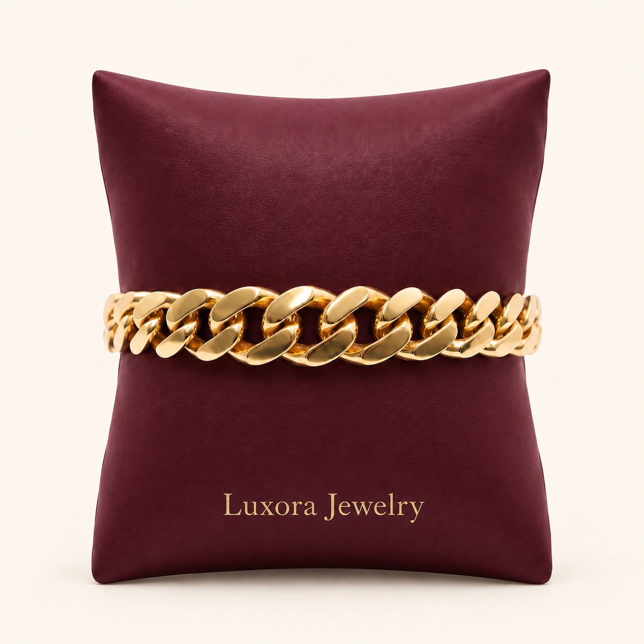 Pulsera cubana en oro 14K