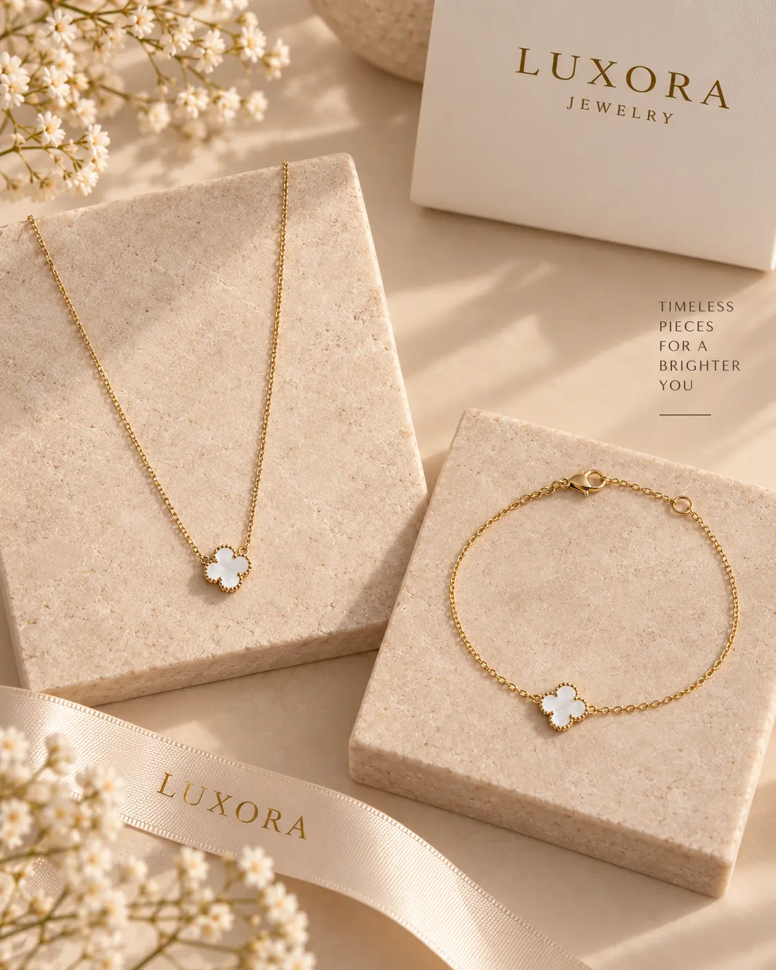 Luxora Clover Set – White